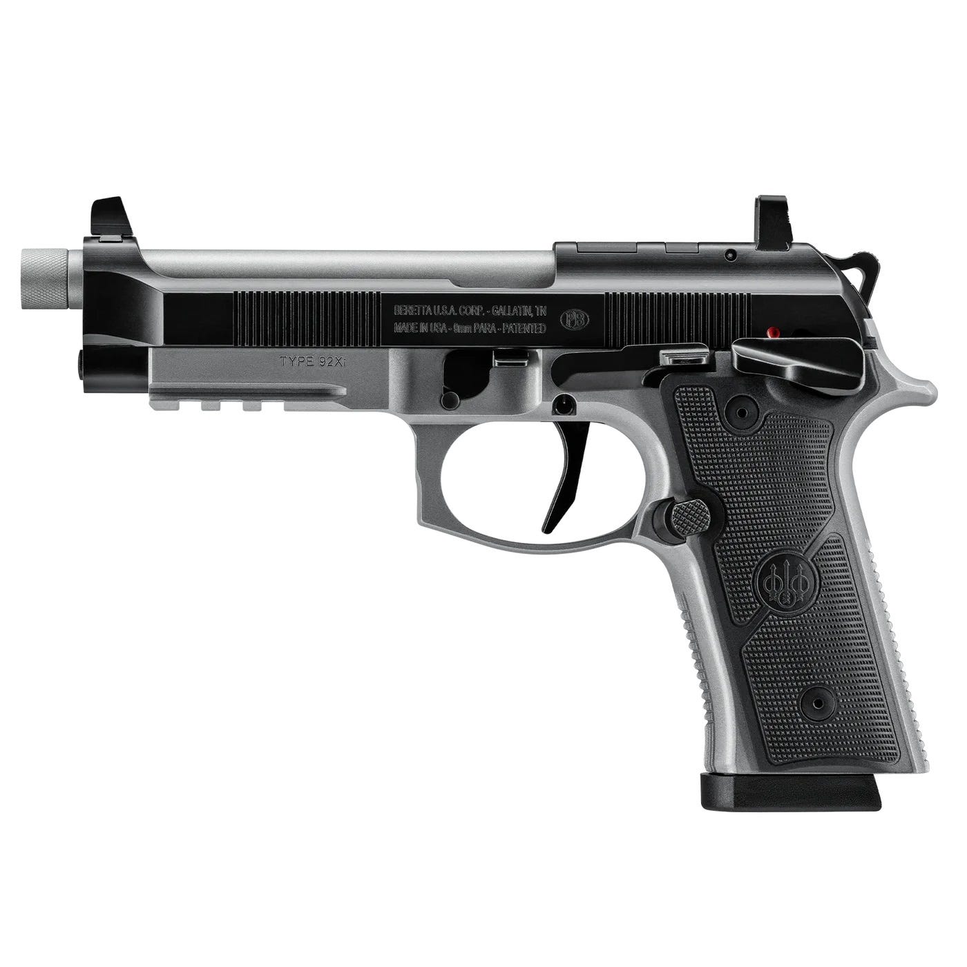 Beretta 92XI SAO Tactical Black / Silver 9mm 5.1" Barrel 18-Rounds