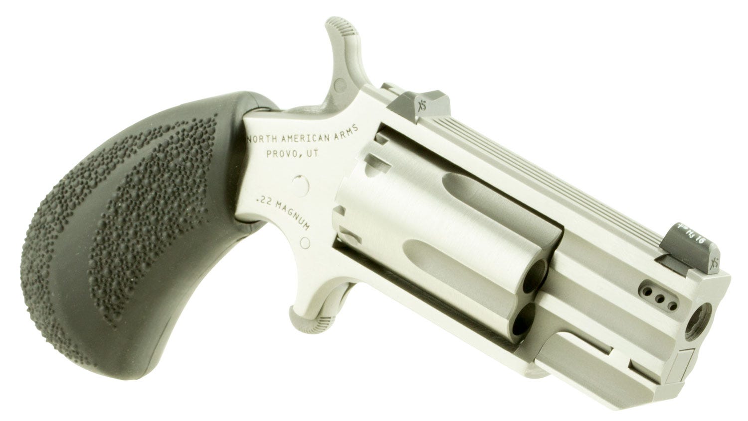North American Arms Pug Stainless .22 Mag 1" Barrel 5-Rounds Ported Barrel - Image 3