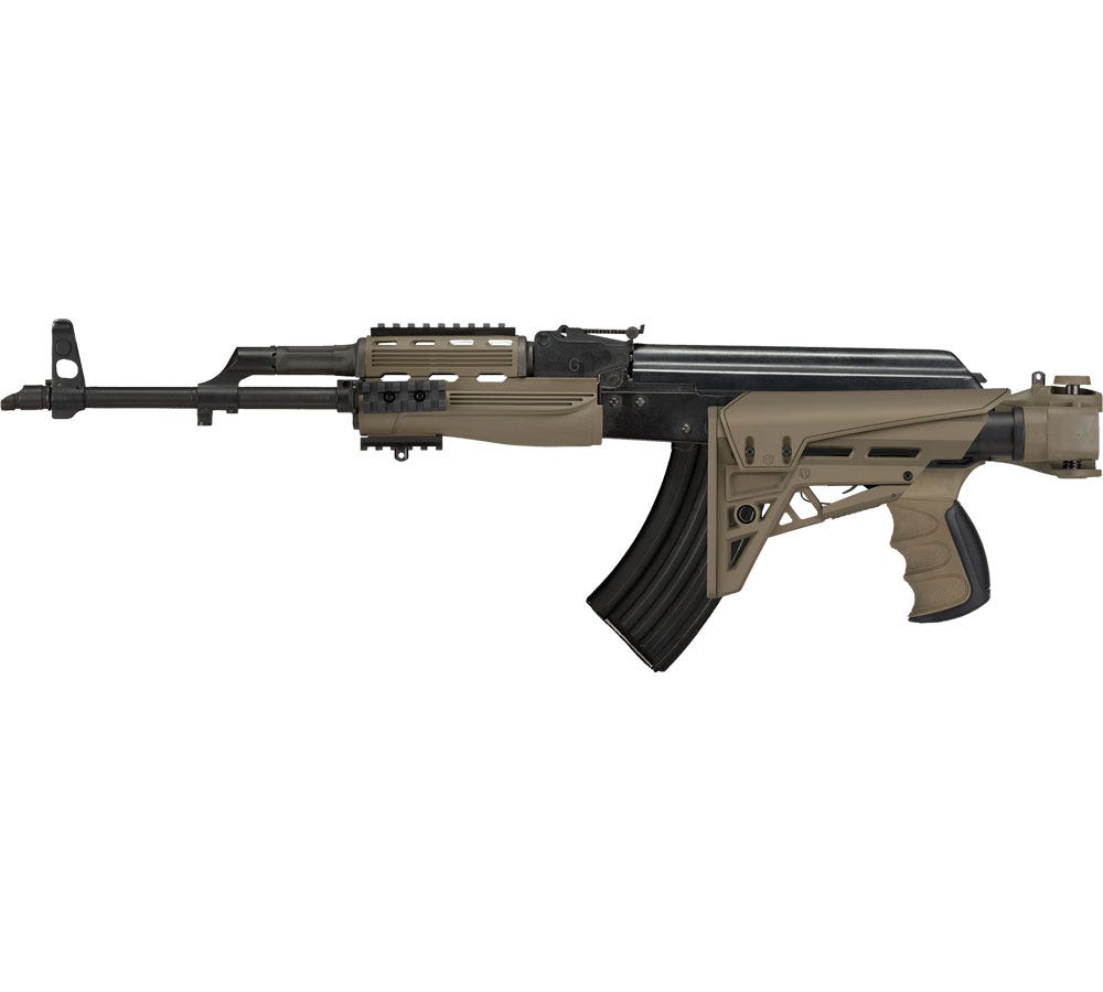 Advanced Technology AK-47 Taclite Adjustable Stock w/ Scorpion Recoil System FDE