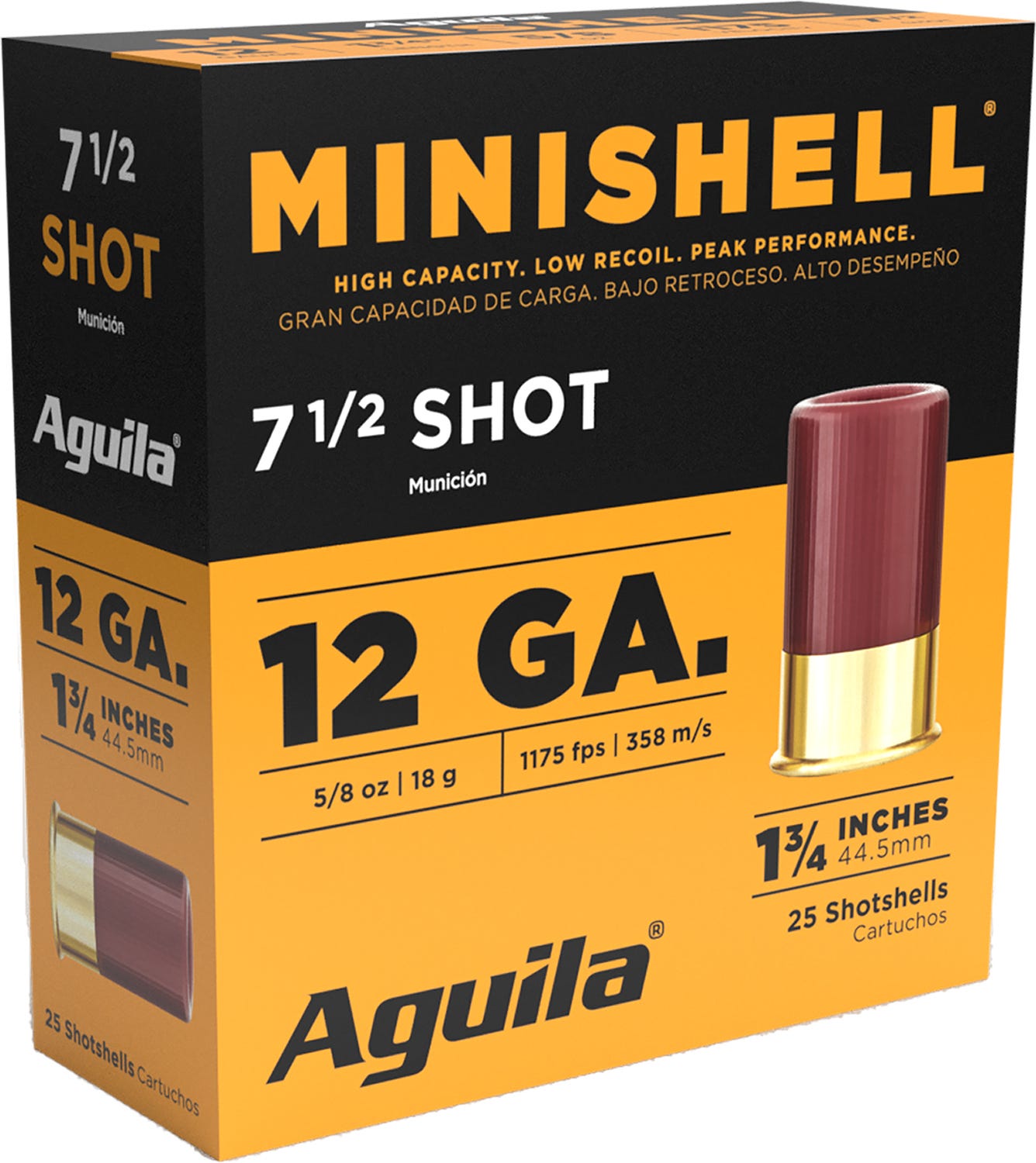 Aguila Minishell 12 GA-1.75" #7.5 Shot 5/8 oz 25-Rounds