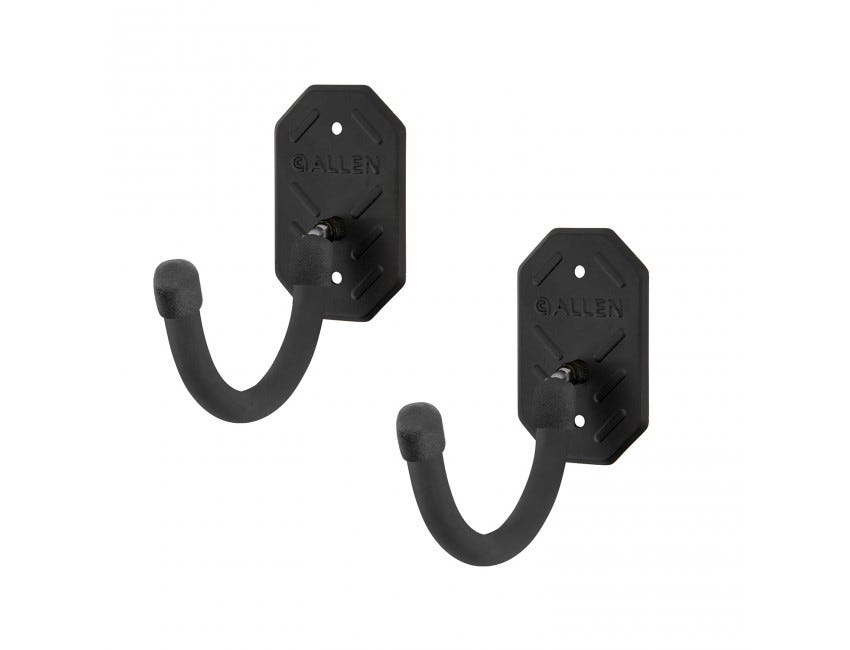 Allen Defender Hooks Black Steel Screw On 3.50" Long 2 Pack