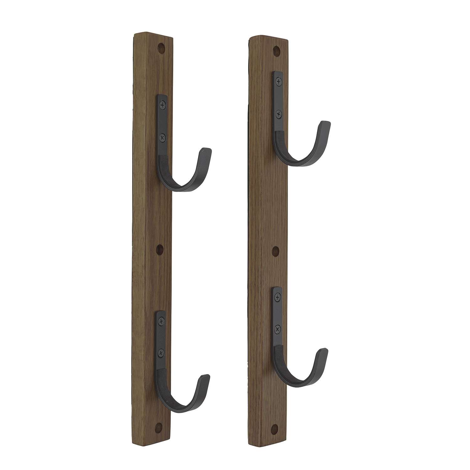 Allen Gun Collector 2 Place Wood With Metal Hooks