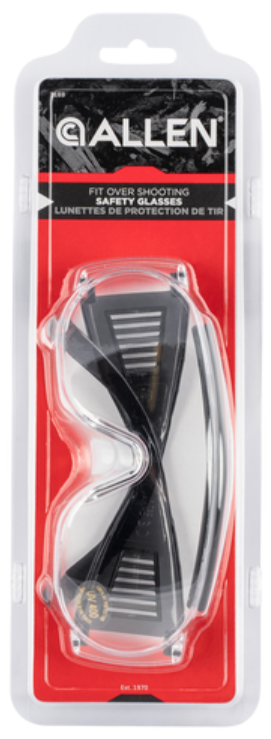 Allen Over Shooting & Safety Glasses Clear Black