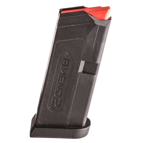 Amend2 A2 Magazine for Glock G43 Black 9mm 6Rds