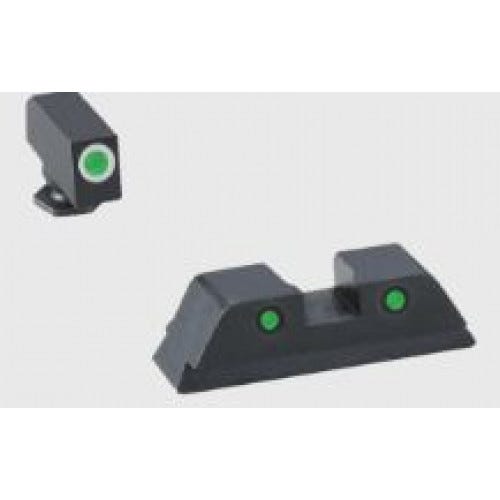 AmeriGlo Ghost Ring Night Sights Fits Glock 17, 19, 19x, and 26 Gen 5 Models