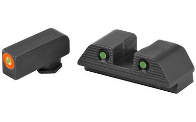 AmeriGlo Trooper Sights for Glock 17 and 19 Green / Orange