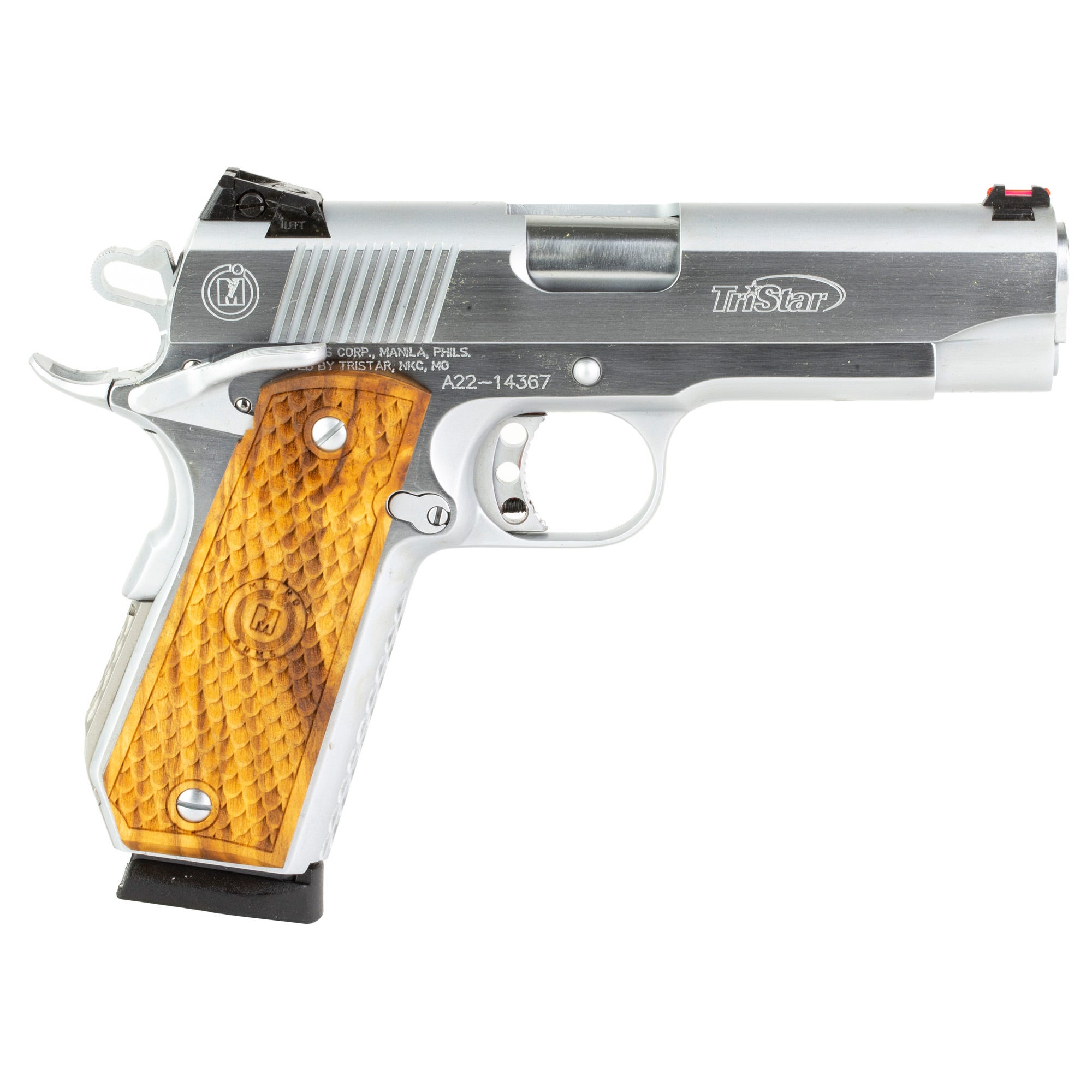 Tristar American Classic Bobcut Chrome .45 ACP 4.25" Barrel 8-Rounds