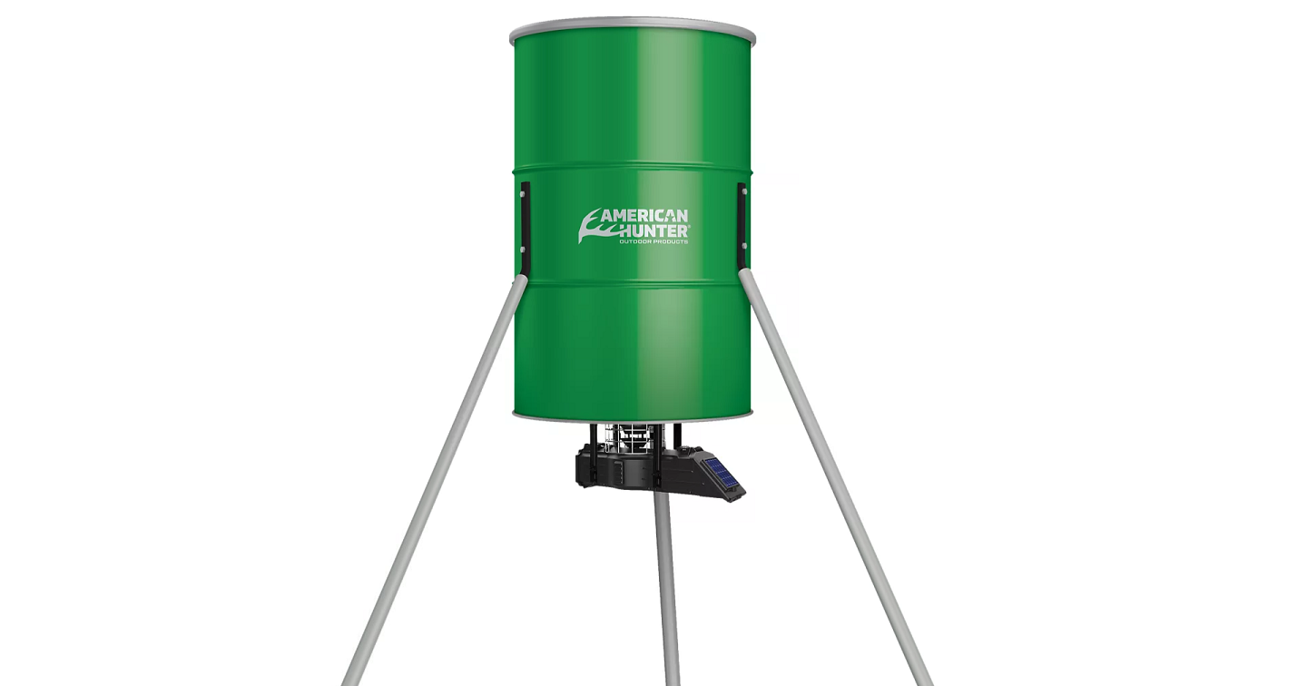 American Hunter Tripod Feeder 350lb Sunslinger Kit Green