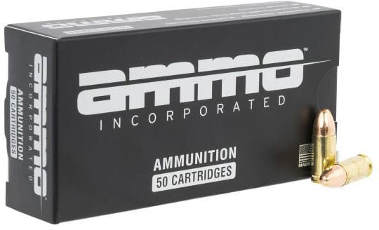 Ammo Inc. Signature Target Shooting Handgun Ammo Brass 9mm 50-Rounds 115 Grain TMC