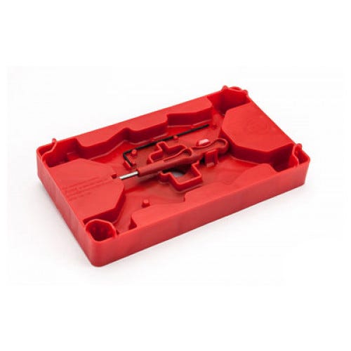 Apex Tactical Specialties Armorer's Tray & Pin Punch, Polymer Red