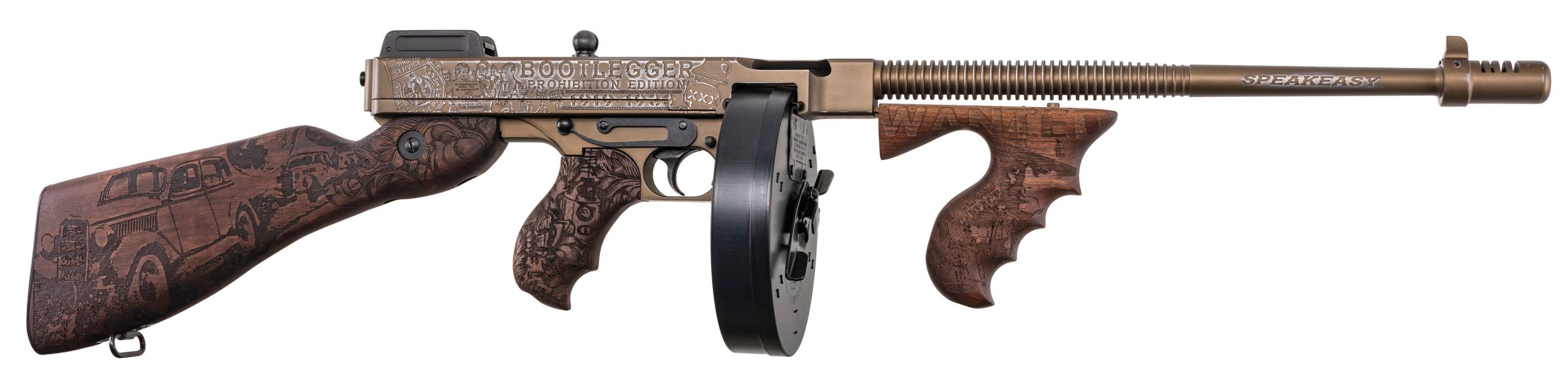 Auto-Ordnance Bootlegger 1927A-1 Burnt Bronze .45 ACP 16.5" Barrel 50-Rounds