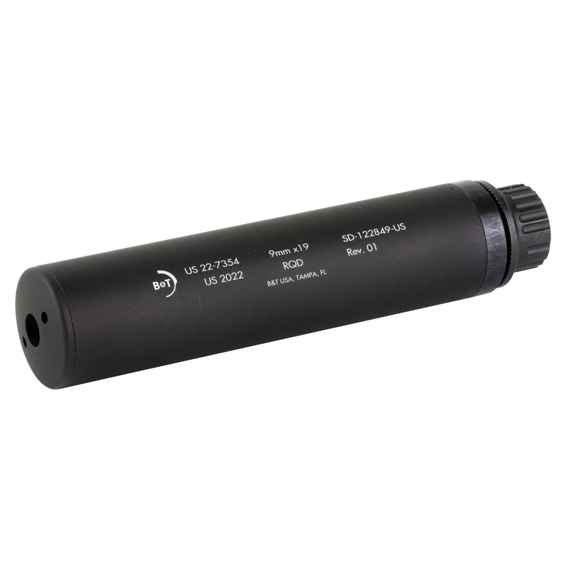 B&T APC/GHM9 RQD Suppressor Gray 9mm 8.2"