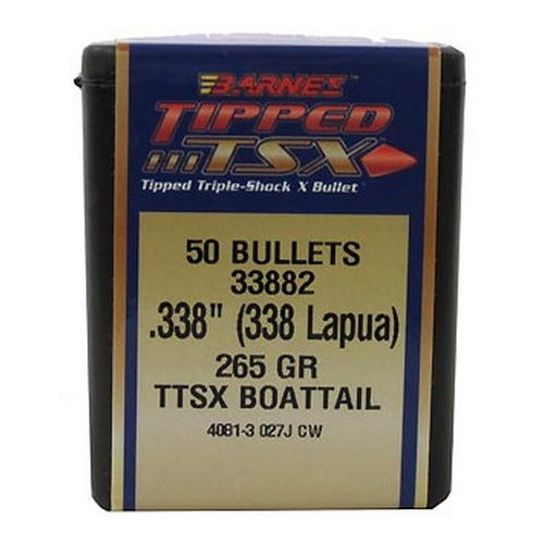 Barnes Bullets 33882 .338 265 TIPPED LRX Bt 50