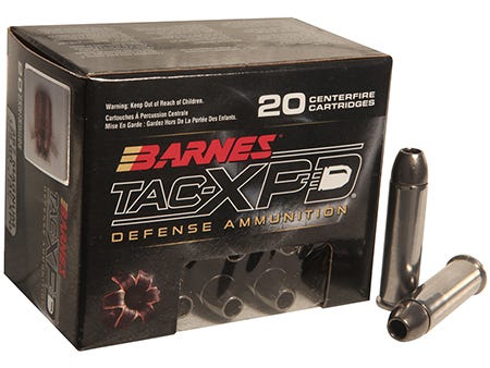 Barnes TAC-XPD Defense Ammunition 357 MAG 125 GR Copper 20 rd per box