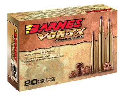 Barnes Bullets Vor-Tx Rifle Ammunition Brass 5.56 NATO 62 Gr 20-Rounds TSX Boat-Tail