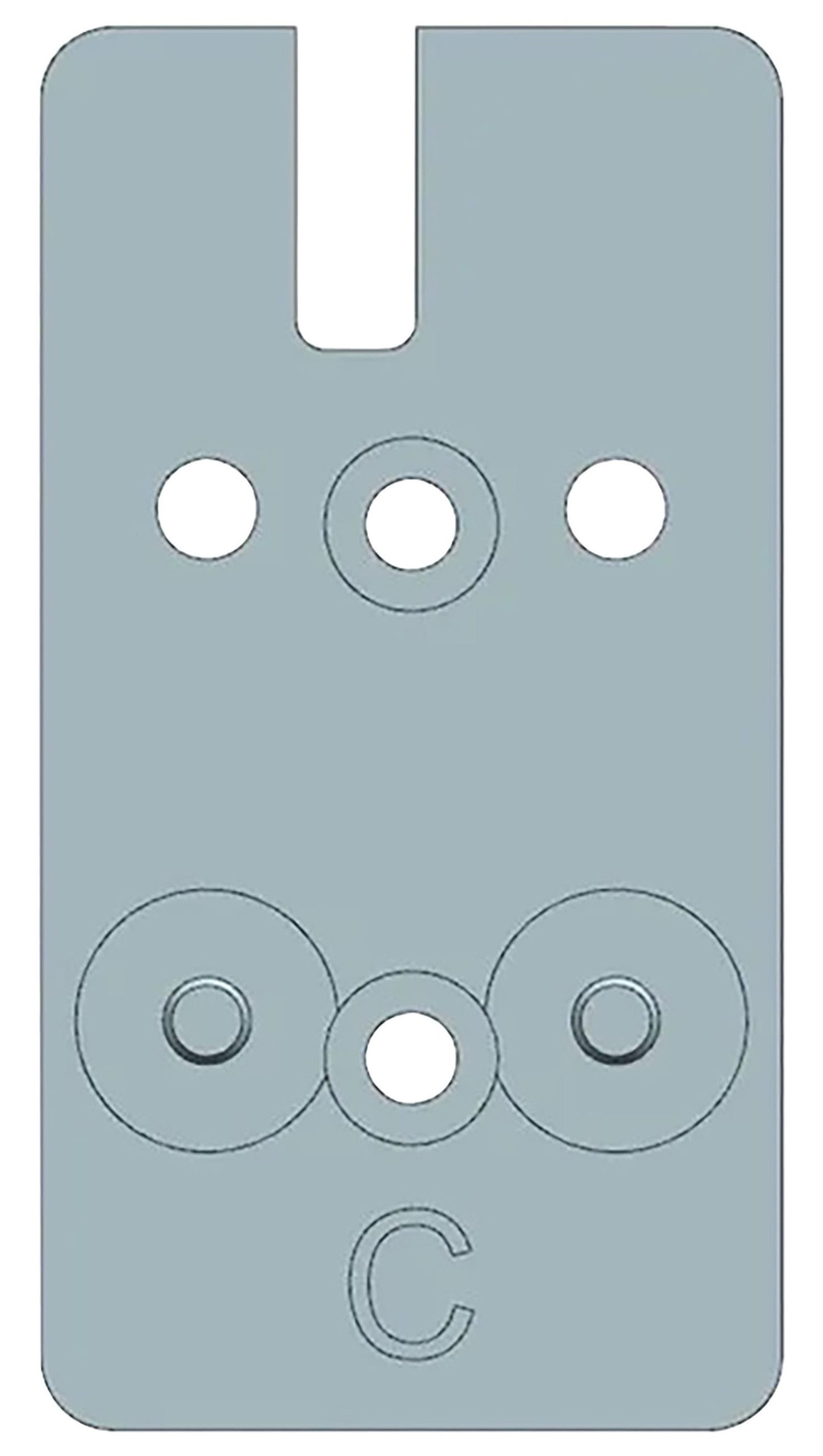 Beretta 90/92 RDO Optic Plate C-More Pattern Footprint Silver