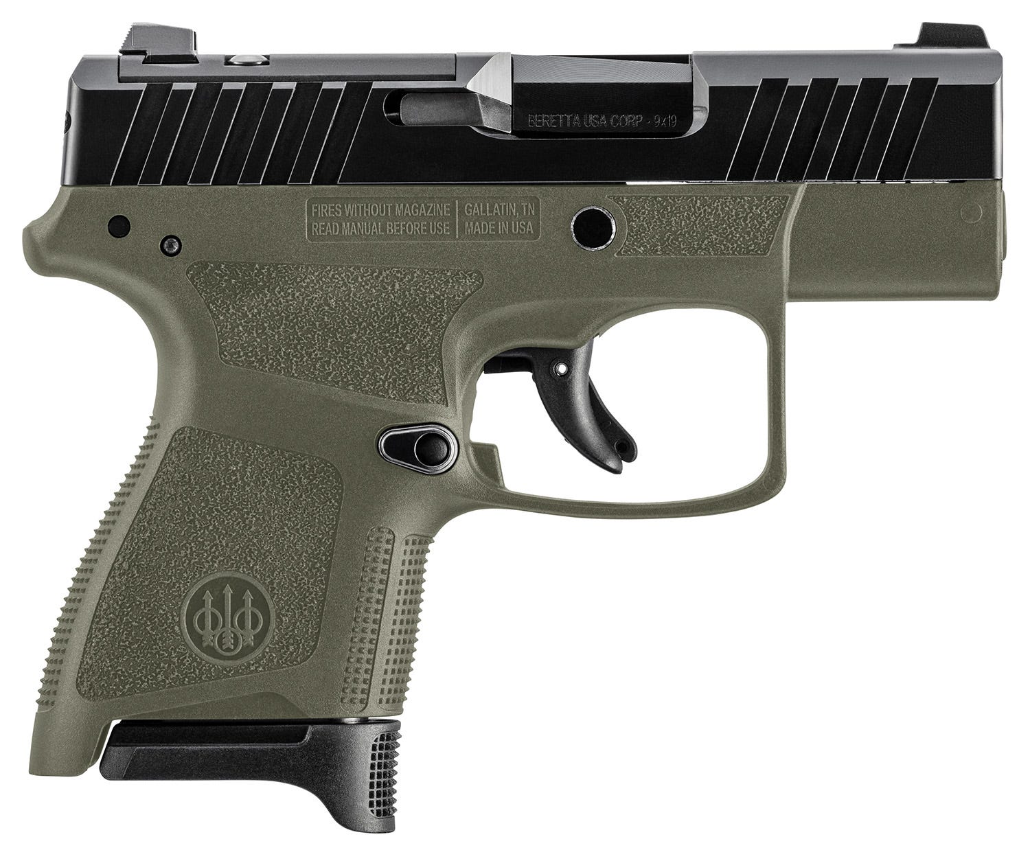 Beretta APX-A1 Carry OD Green 9mm 3.3" Barrel 6-Rounds USED