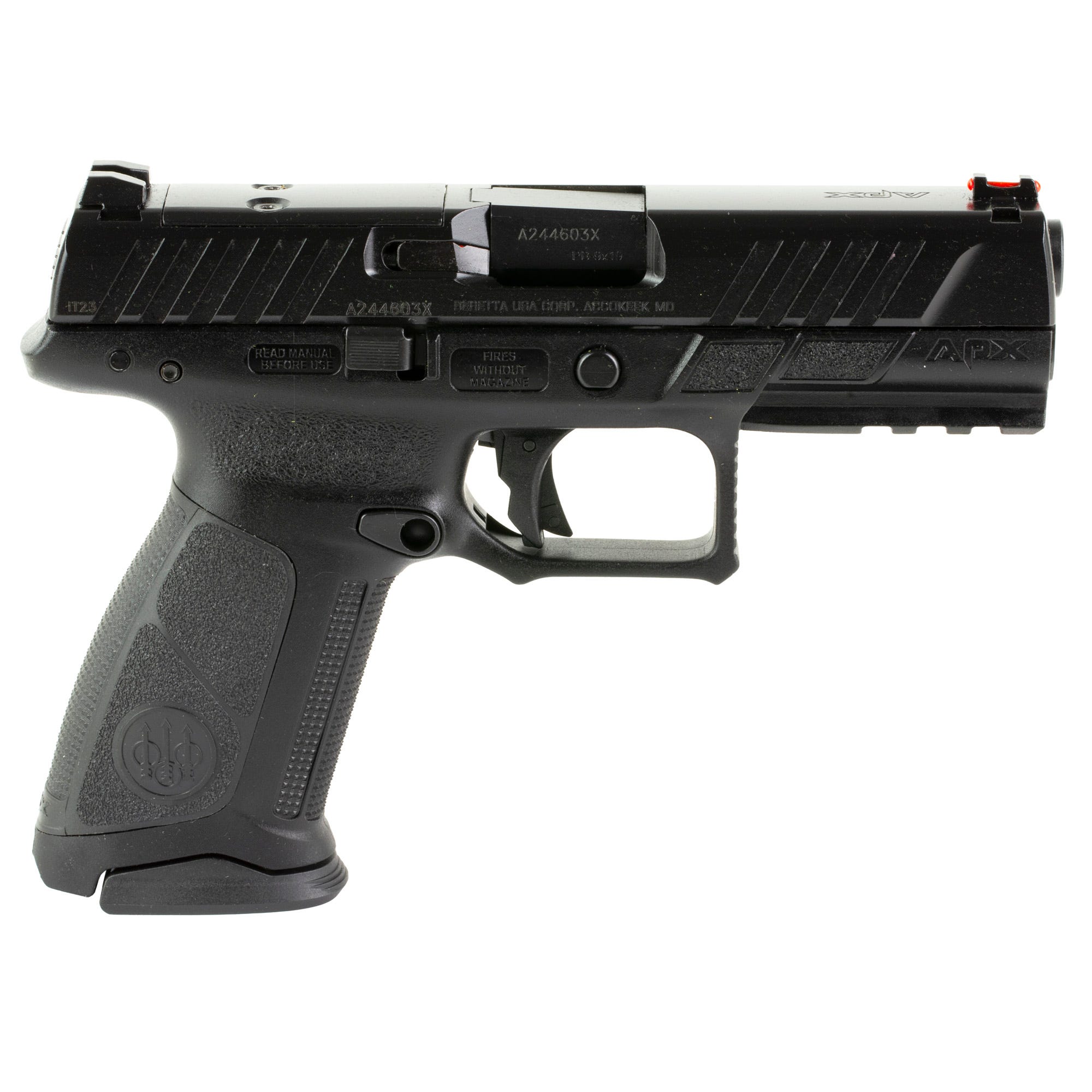 Beretta APX A1 9mm 4.25" Barrel 17-Rounds Fiber Optic Front Sight