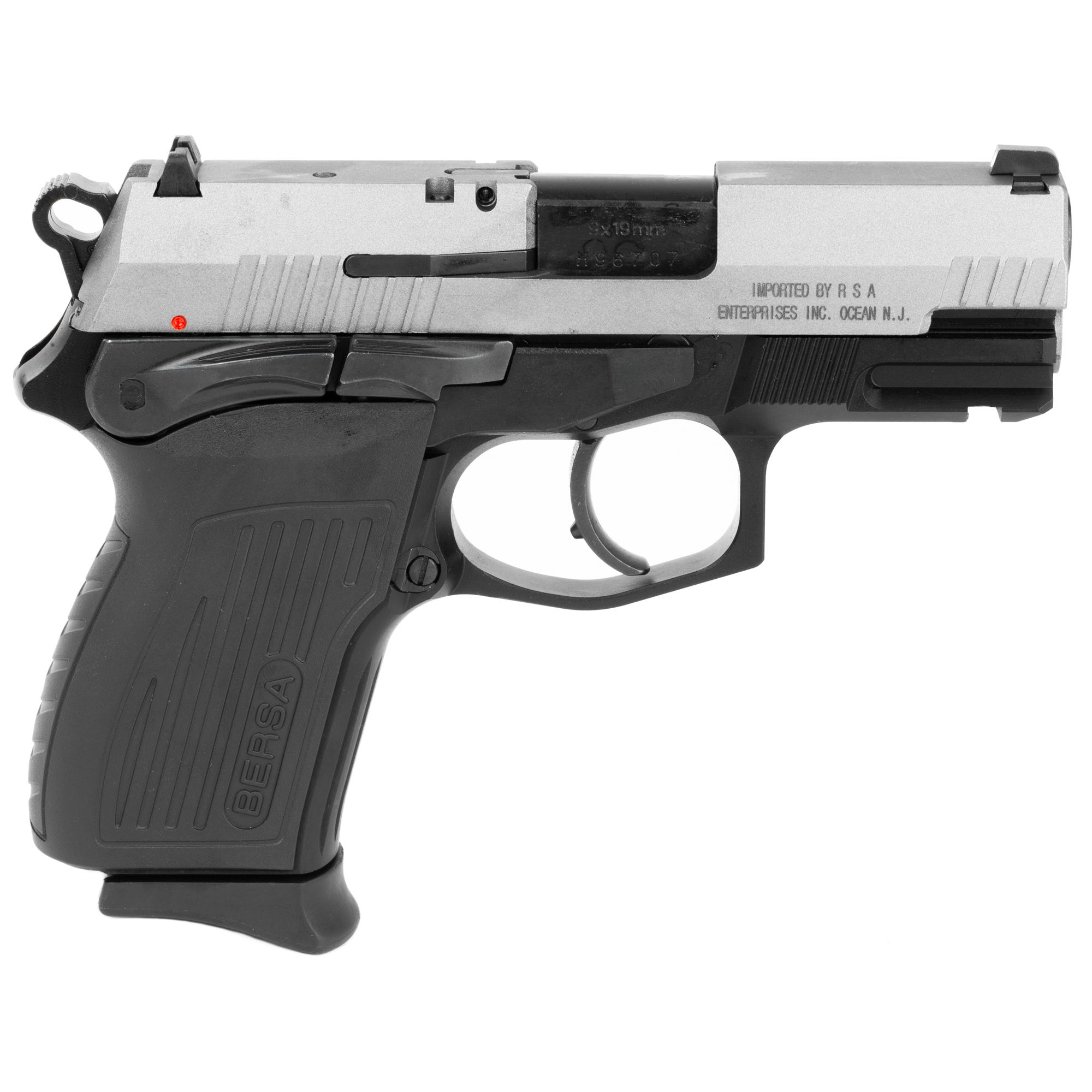Bersa TPR9C Compact Nickle/Black 9mm 3.5" Barrel 13-Rounds