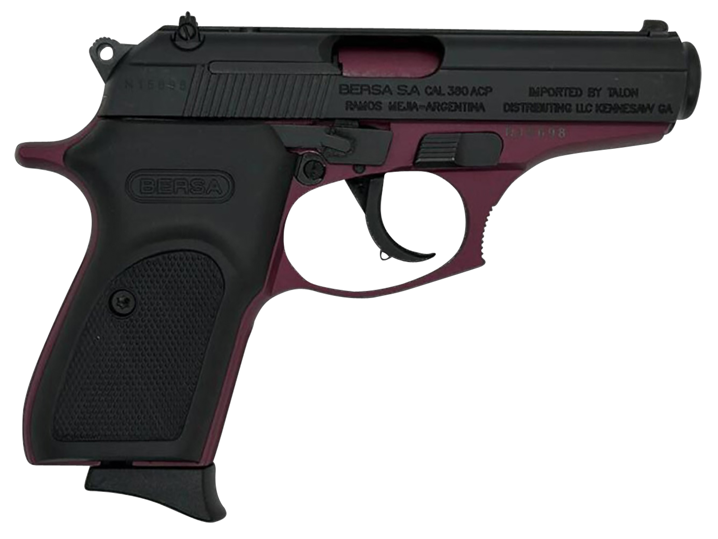 Bersa Thunder 380 Black Cherry .380 ACP 3.5" Barrel 8-Rounds