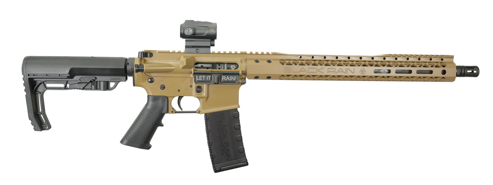 Black Rain Ordnance Spec-15 FDE 5.56 16" Barrel 30-Rounds w/Red Dot