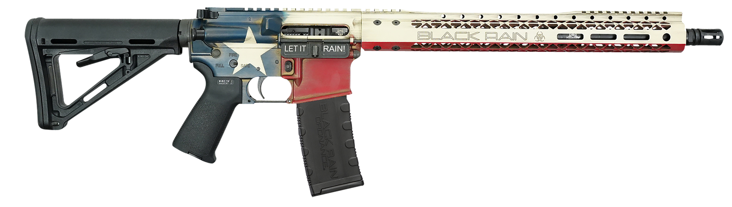 Black Rain Ordnance Spec15 Texas Flag 5.56 16" Barrel 30-Rounds