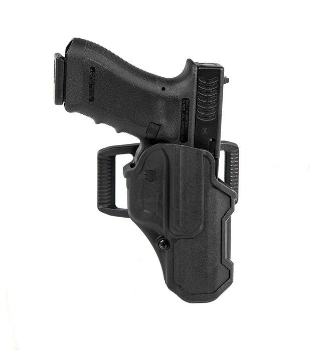 Blackhawk T-Series L2C Left Hand OWB Holster for Glock 17/22/31/34/35/41/47 Black