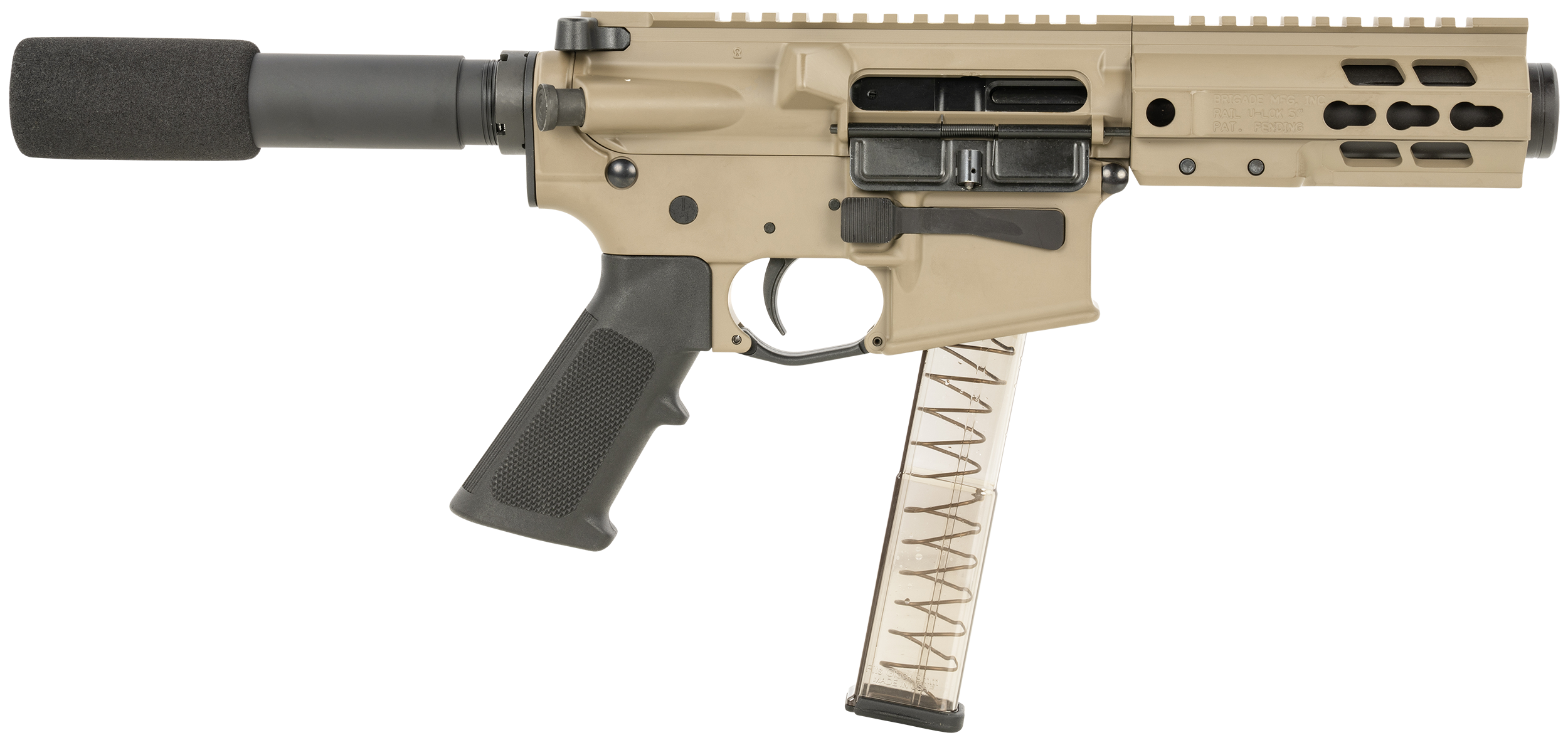 Brigade 9mm Forged Flat Dark Earth 9mm 5.5" Barrel 33-Rounds
