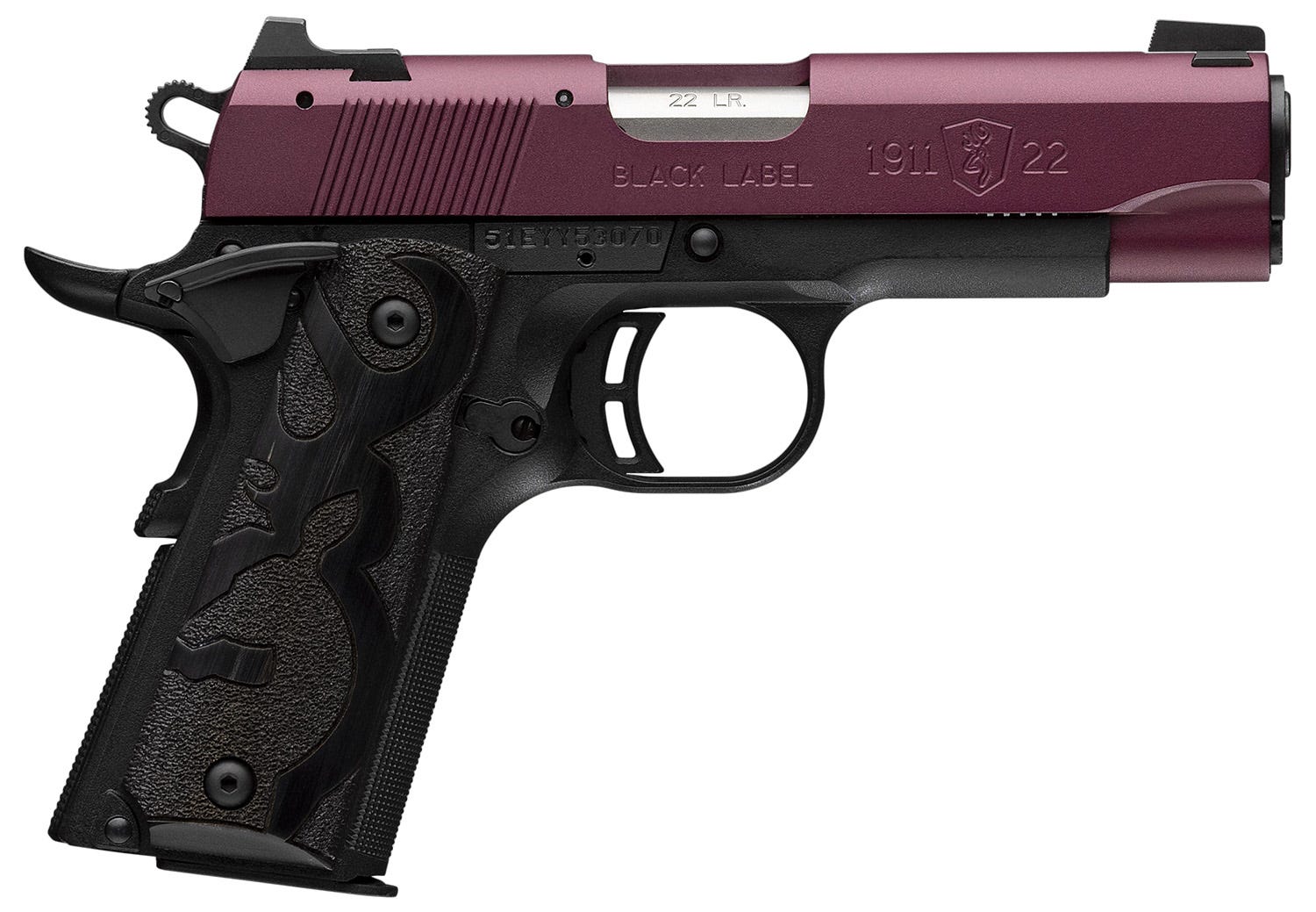 Browning 1911-22 Black Label Black Cherry .22 LR 3.6" Barrel 10-Rounds
