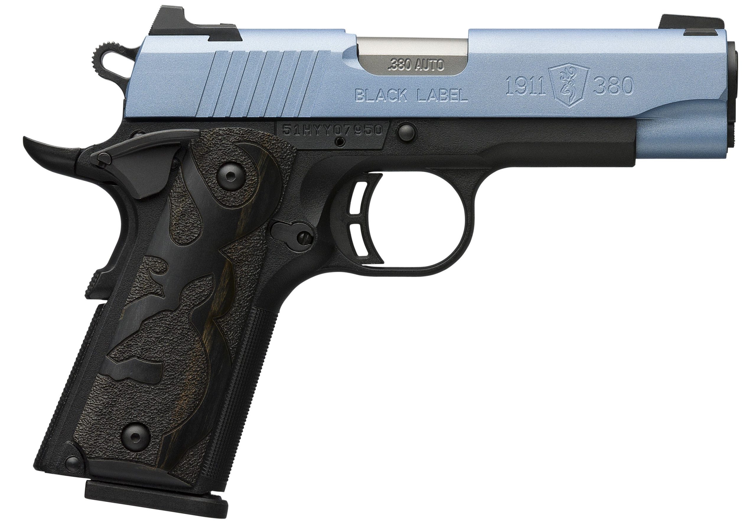 Browning 1911-380 Polar Blue .380 ACP 3.625" Barrel 8-Rounds