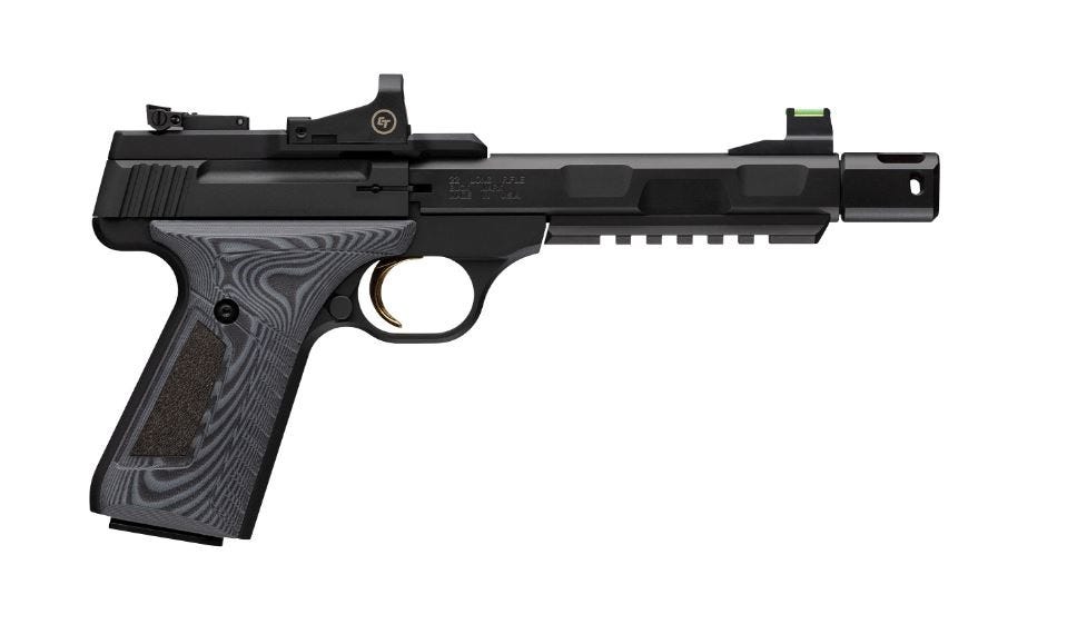 Browning Buck Mark Contour Pro .22 LR 5.9" Barrel 10-Rounds w/ Crimson Trace Red Dot Sight