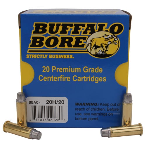 Buffalo Bore Ammunition 20H/20 38SPC +p 158GR HCST 20rds