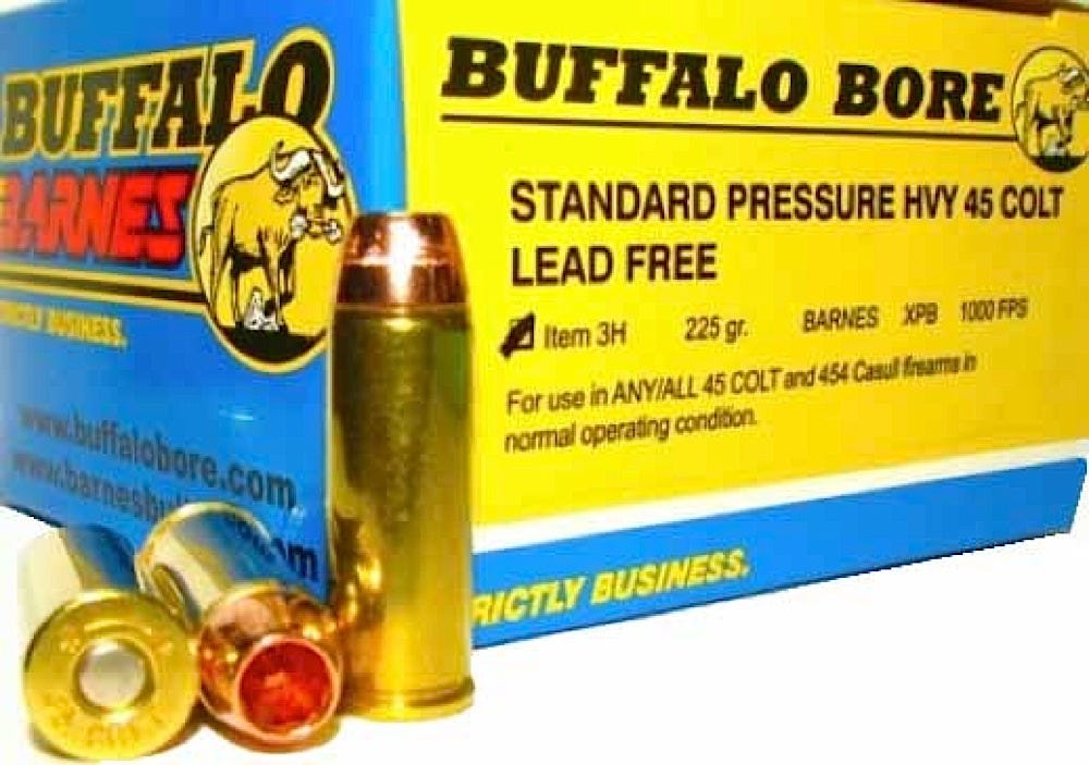 Buffalo Bore Ammunition .45 Colt 225GR Barnes XPB Rds