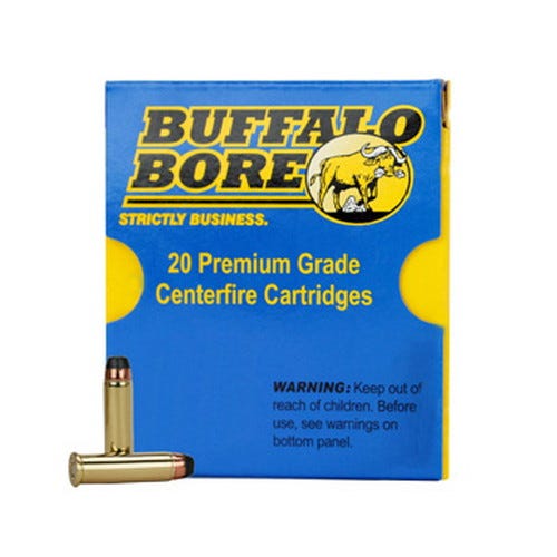 Buffalo Bore Ammunition Lower Recoil 44 Magnum Brass .44 Rem Mag 20Rds