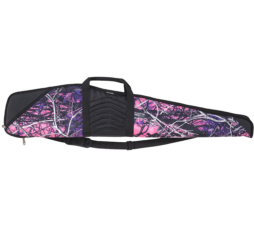 Bulldog Cases Pinnacle Rifle Muddy Girl Camo w/Black Trim & Leather 48-inch