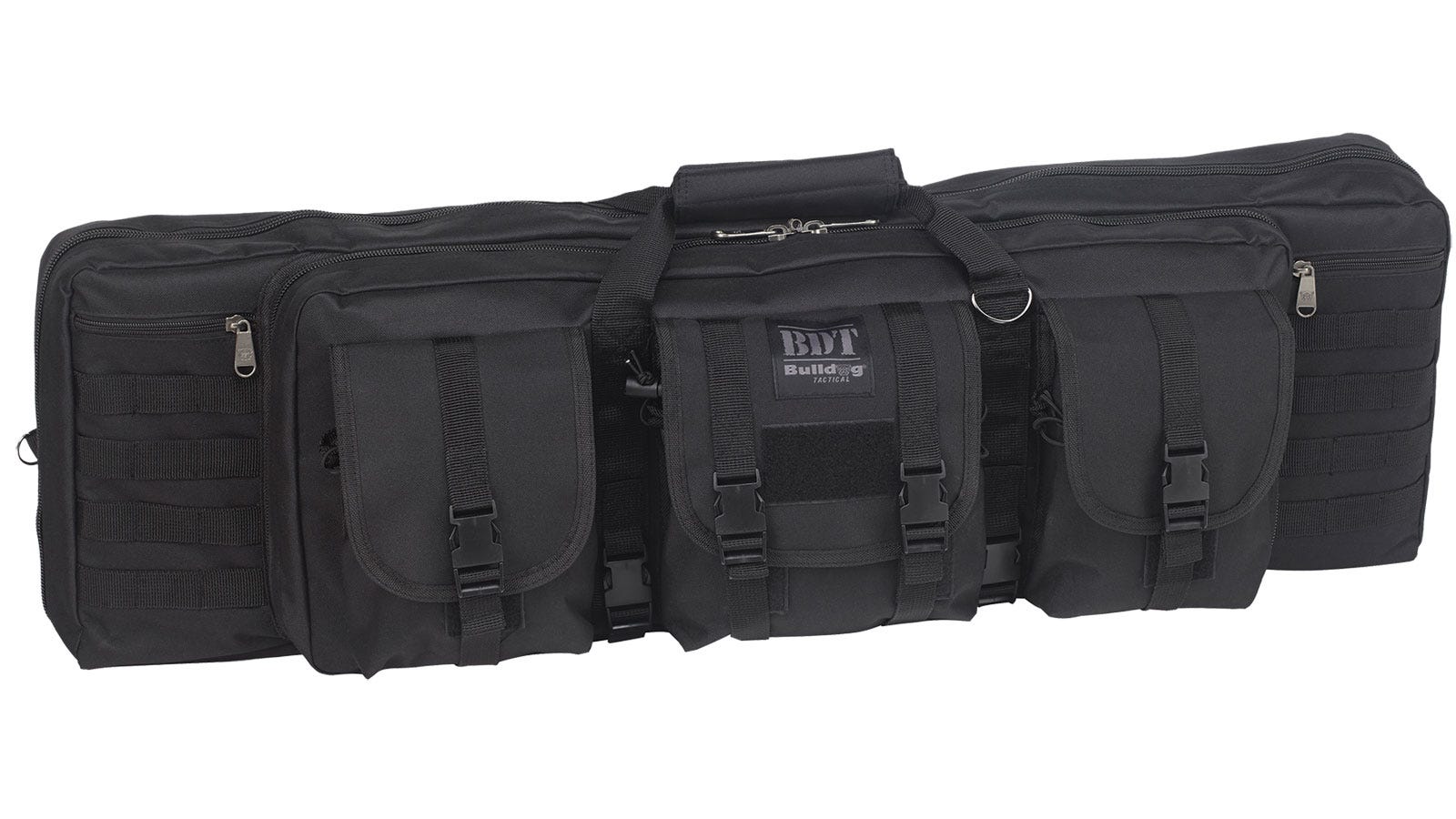 Bulldog Double Tactical Rifle Case Polyester Canvas 37 Inch Black