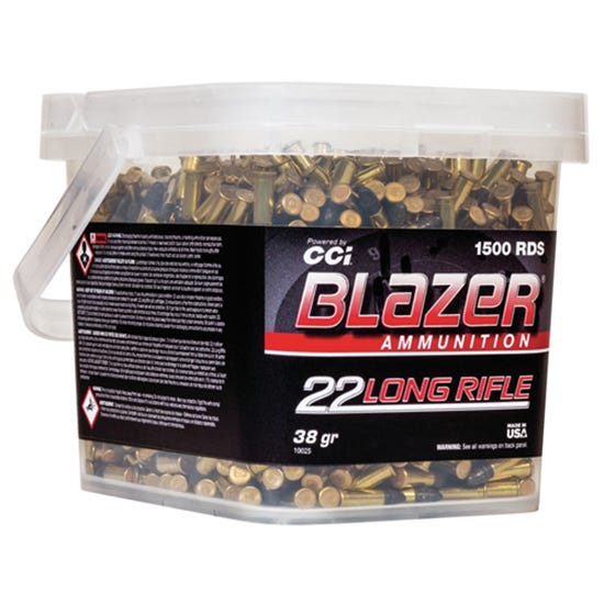 CCI Ammunition Blazer .22 LR 38 Grain 1500-Rounds LRN