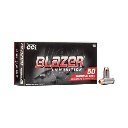 CCI Ammunition Blazer Aluminum Clean Fire .40 SW 180-Grain 50-Rounds TMJ