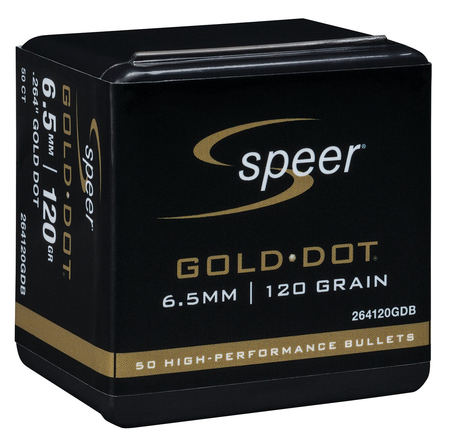 CCI Ammunition Gold Dot Projectiles Copper .264 Caliber 120-Grain 50-Count BSP