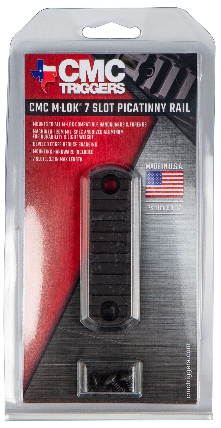 CMC Picatinny Rail 7-Slot for AR-Platform with Mounting Hardware