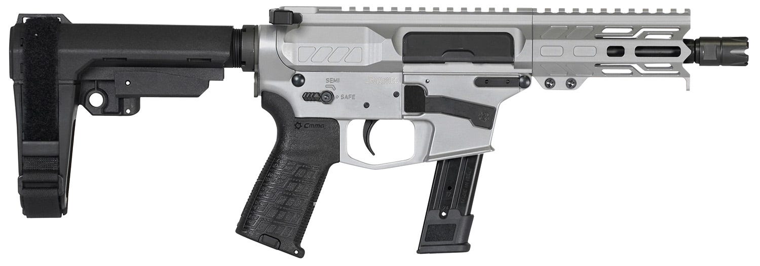 CMMG Banshee MK17 Pistol Titanium 9mm 5" Barrel 21-Rounds RipBrace
