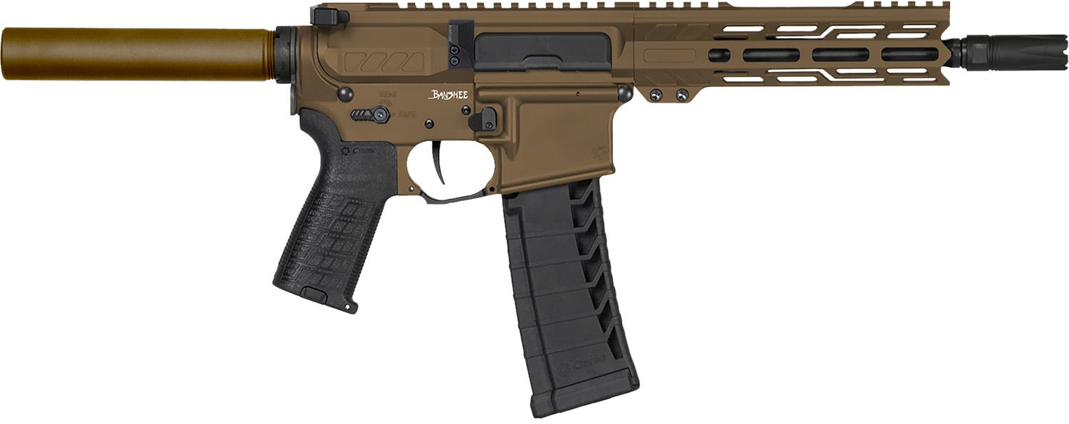 CMMG Banshee MK4 Midnight Bronze .22 LR 9" Barrel 25-Rounds No Brace