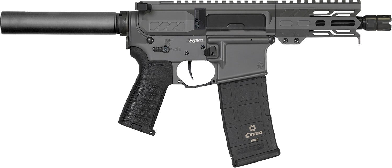 CMMG Banshee MK4 Tungsten 9mm 5" Barrel 30-Rounds No Brace