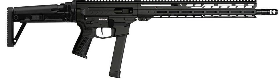 CMMG Dissent MK4 9mm 16.1" Barrel 33-Rounds Glock Mags