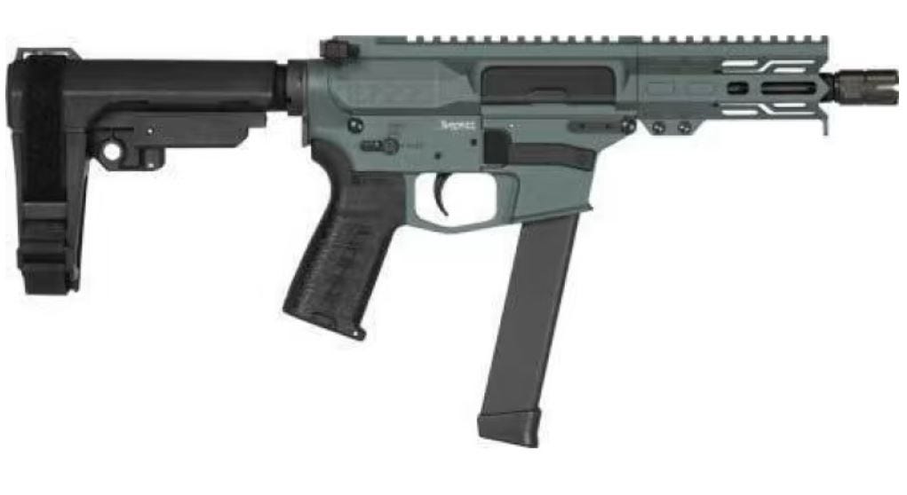 CMMG Pistol Banshee MKGS 9mm 5" Barrel 33 Rounds Ripbrace Charcoal Grey GRN