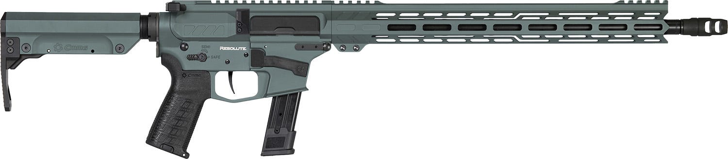CMMG Resolute MK17 Charcoal Green 9mm 16.1" Barrel 21-Rounds