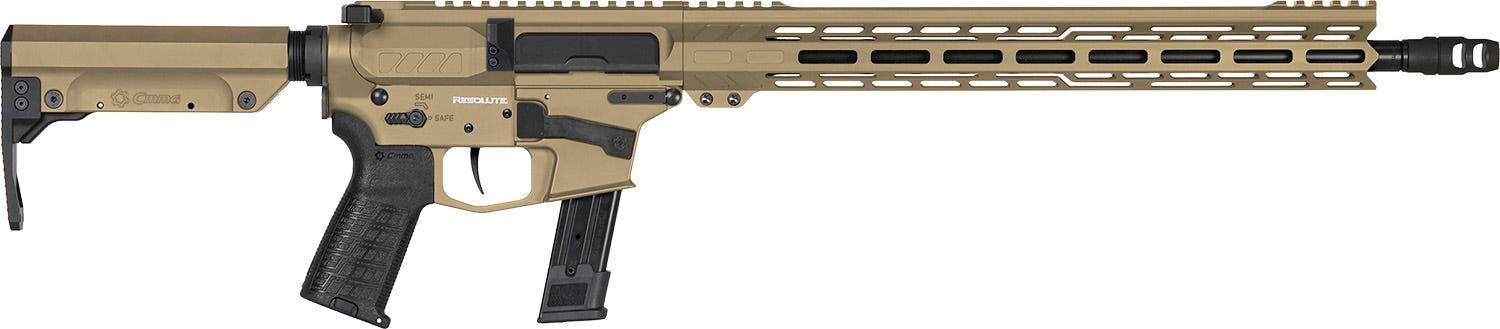 CMMG Resolute MK17 Coyote Tan 9mm 16.1" Barrel 21-Rounds