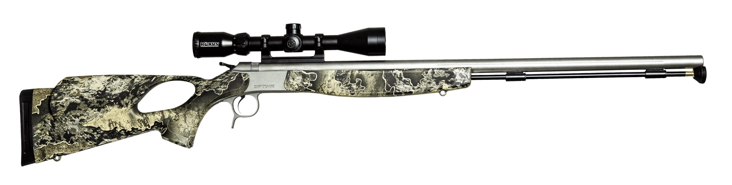 CVA Optima V2/LR Stainless .50 28" Barrel 1-Rounds w/ KonusPro 3-9X40 BDC Scope