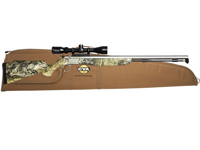 CVA Optima V2 Realtree Edge .50 26" Barrel 1-Rounds w/ Scope & Case