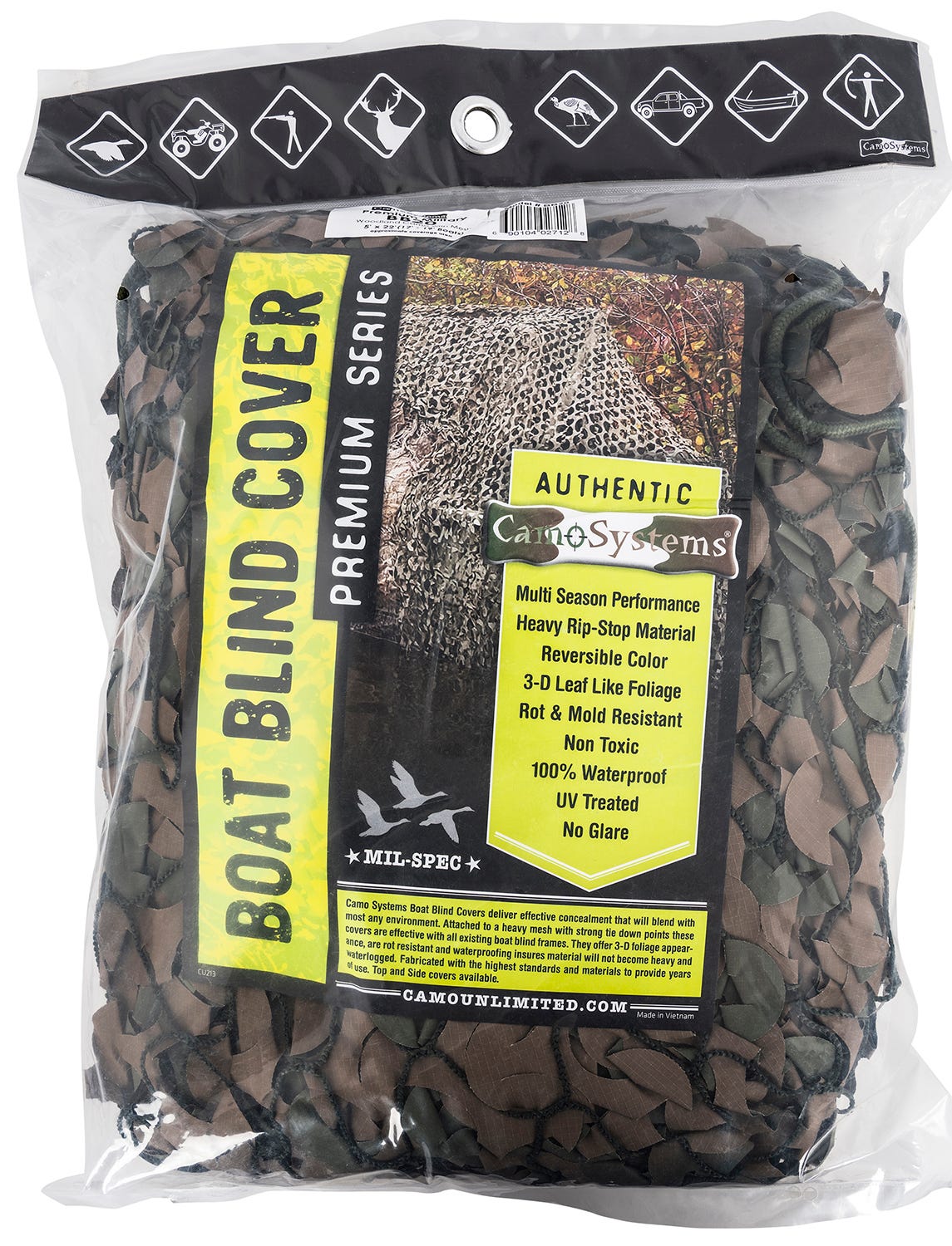 Camo Systems Military Boat Concealment Green / Brown 5x22'